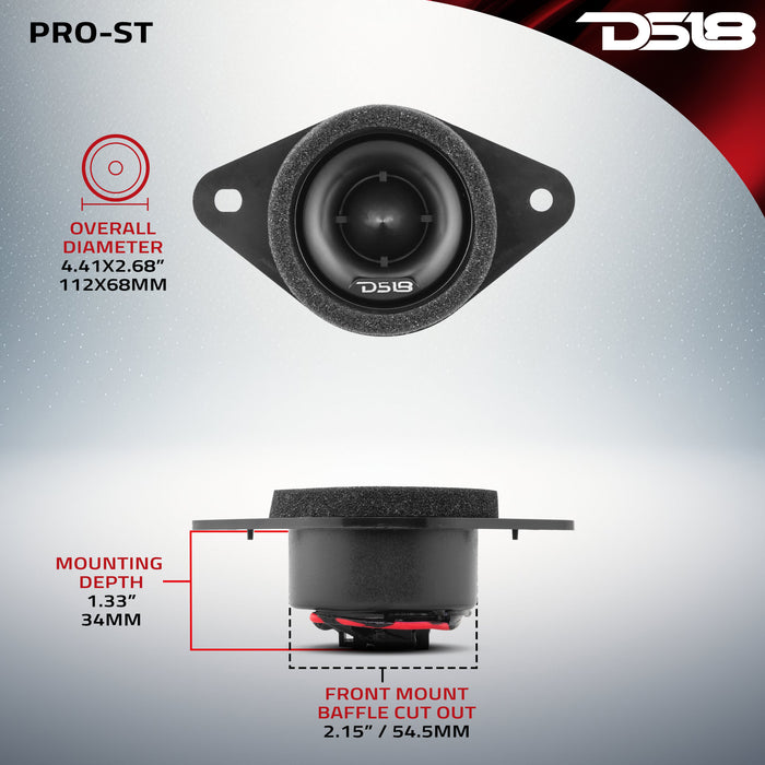 1.9" OEM Replacement Neodymium Tweeter | Compatible With Most Toyota and Subaru Vehicles