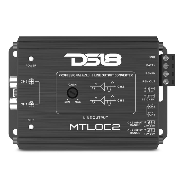 2-Channel High-to-Low Level Line Output Converter with Remote Turn-On