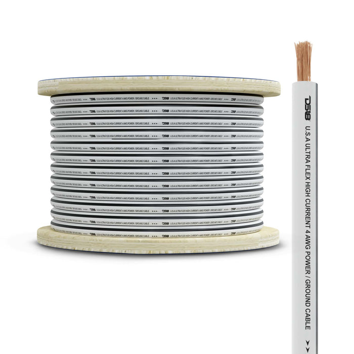 DS18 HYDRO Marine Tinned Grade OFC Ground Wire 4-GA 50 Feet