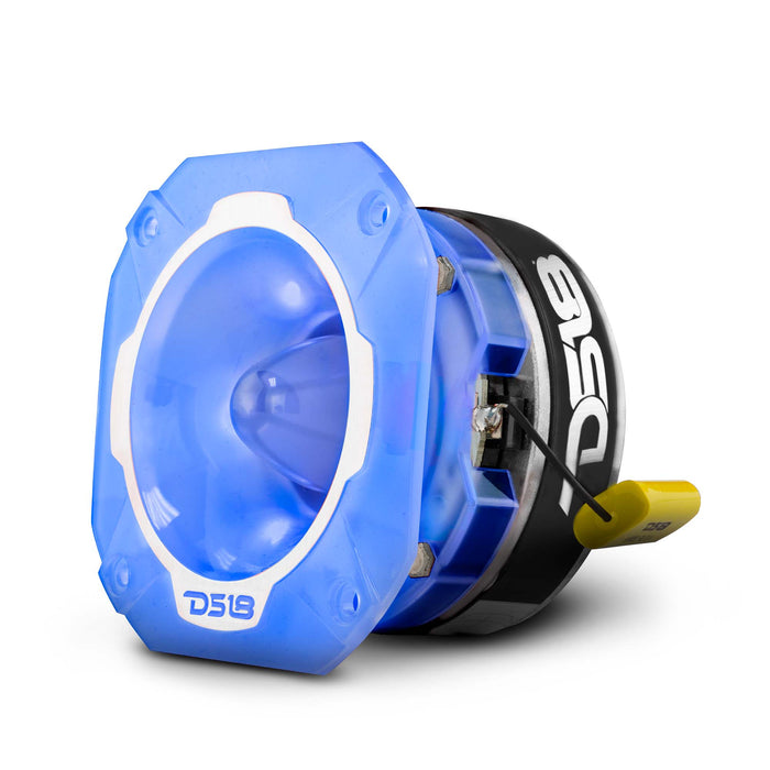 DS18 PRO-TW3L 4" Super Bullet Tweeter with RGB LED Lights 480 Watts 1.5" Aluminum 4-Ohm Vc