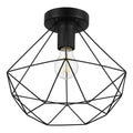 Semi-flush mount ceiling light, by EGLO, for hallway, bedroom, or entryway