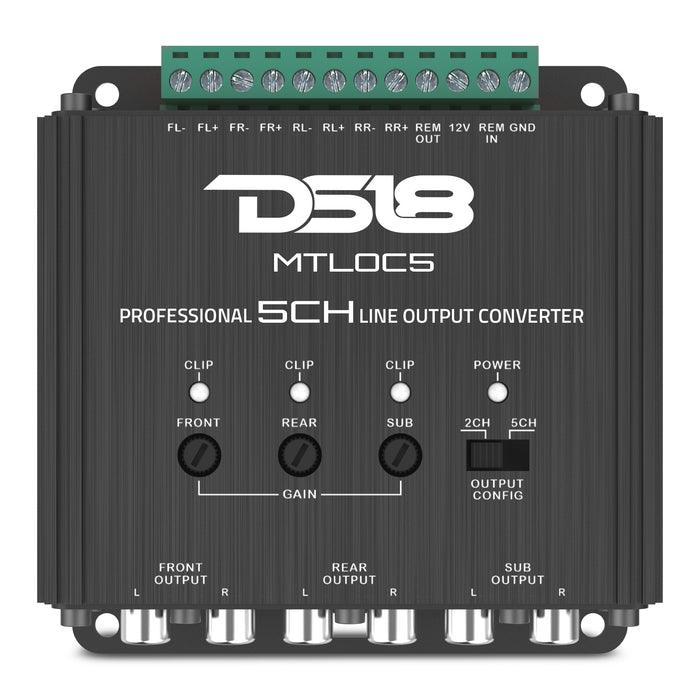 5-Channel High-to-Low Level Line Output Converter with Remote Turn-On