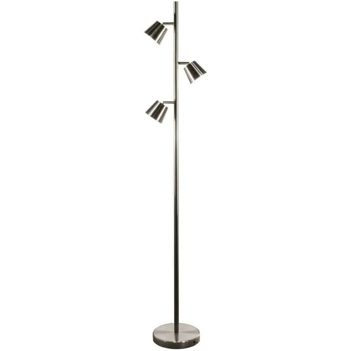 LED satin chrome light fixture, by Dainolite