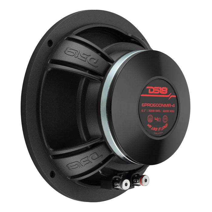 6.5” High-Sensitivity Professional Midrange Loudspeaker with Neodymium Magnet | 300W RMS 4-Ohm