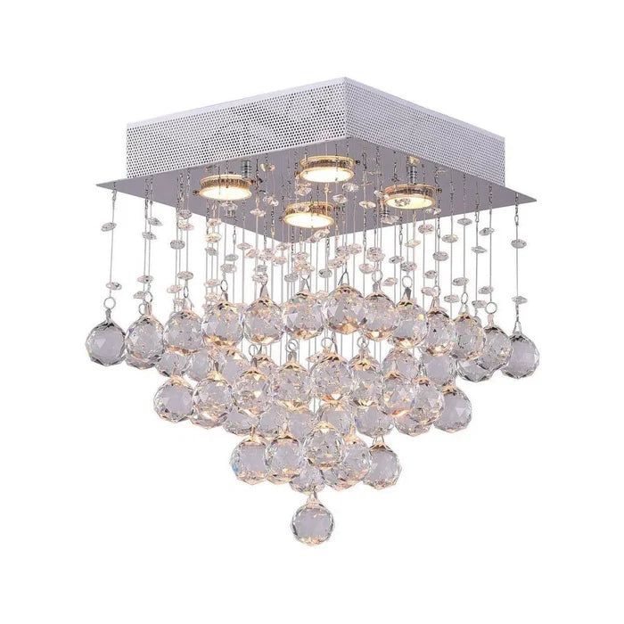 Flush-mount ceiling light, by CWI, for hallway, bedroom, or entryway