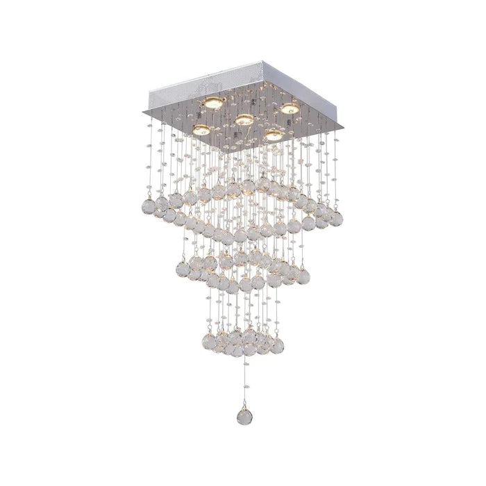 Flush-mount ceiling light, by CWI, for hallway, bedroom, or entryway