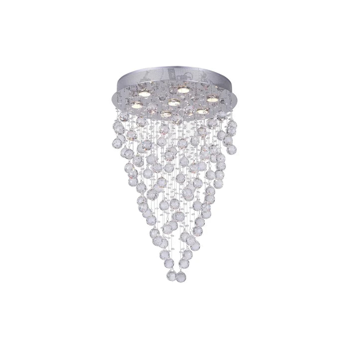 Flush-mount ceiling light, by CWI, for hallway, bedroom, or entryway