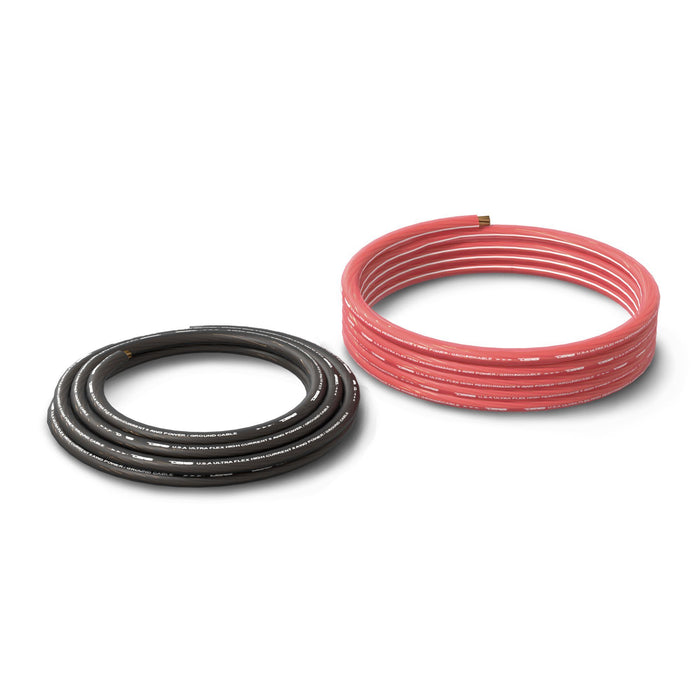 DS18 8-GA Ultra Flex CCA Ground Power Cable 5 Ft Black and 20 Ft Red Kit