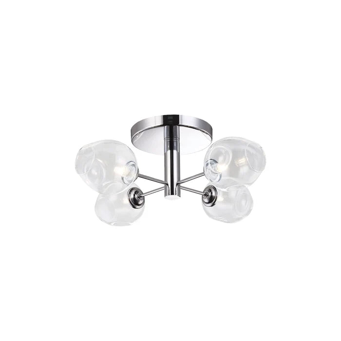 Semi-flush mount ceiling light, by Dainolite, for hallway, bedroom, or entryway