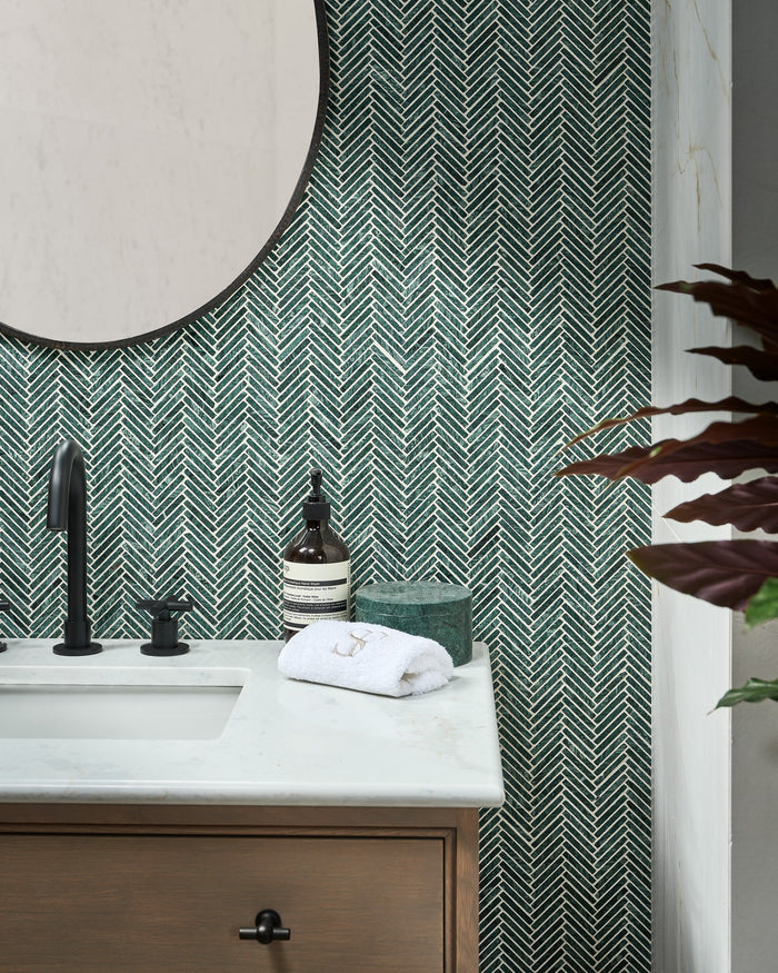 Athens Amazon Marble Mosaic|Credit Parker Howley & Sophie Paterson Interiors