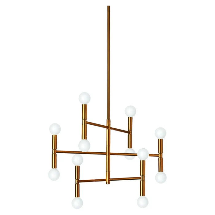 Vintage bronze chandelier, by Dainolite