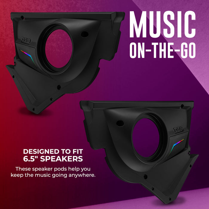 Can-Am Maverick X3 Door Speaker Panels with Digital LED Lighting