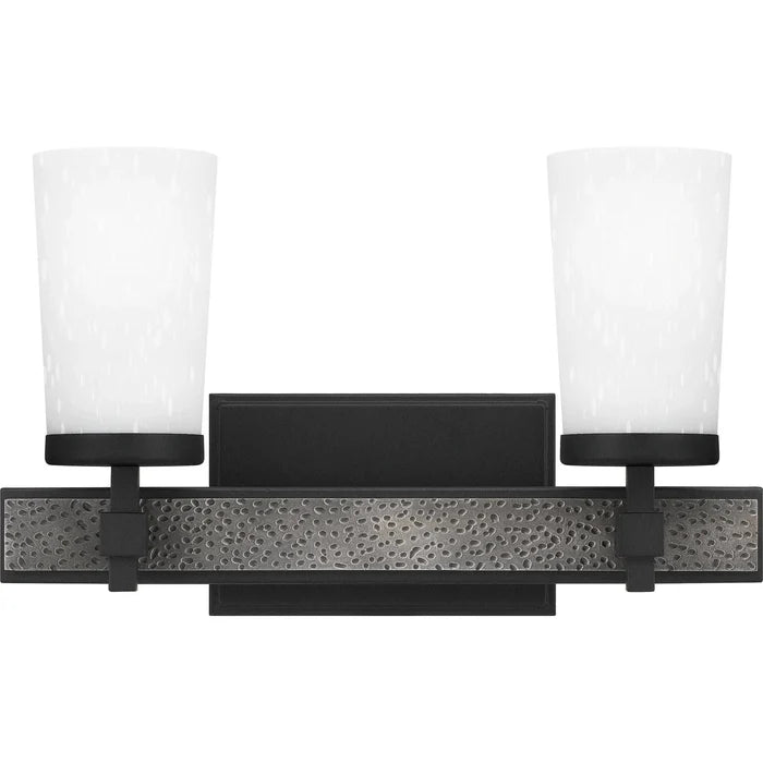 Earth black vanity light, by Quoizel, for bathroom
