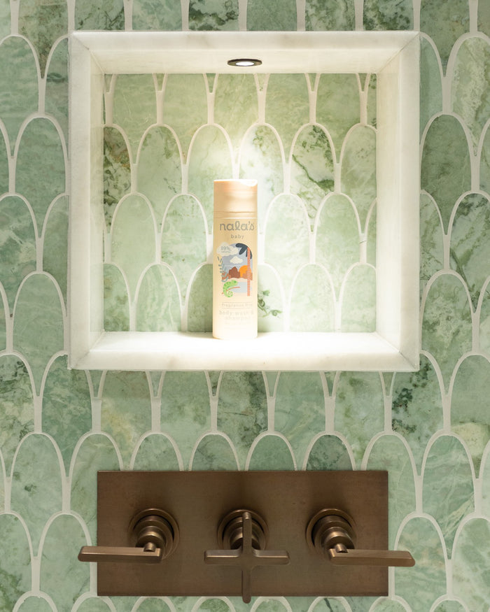 East Java Hummingbird Marble Plume Mosaic|Designer: Layzell Architects