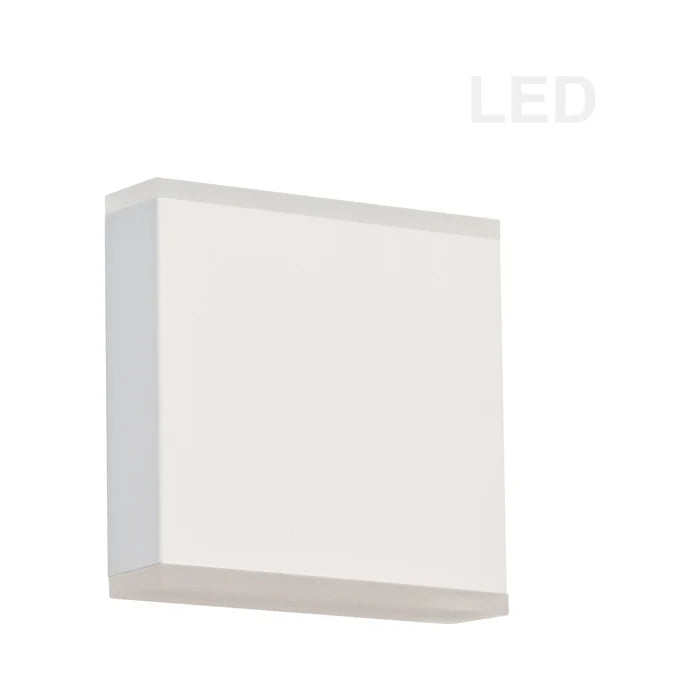 White wall sconce, by Dainolite, for hallway or living room