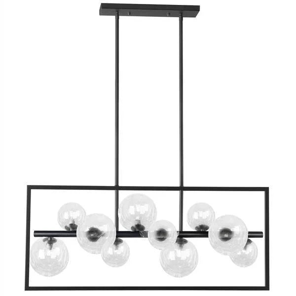 Black island pendant, by Dainolite, for kitchen island or dining