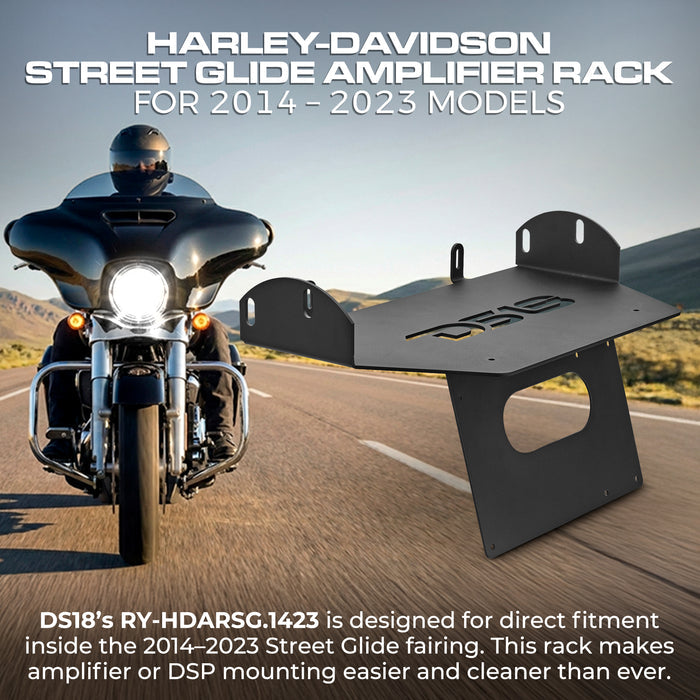 Harley-Davidson Street Glide Amplifier Rack for models 2014–2023
