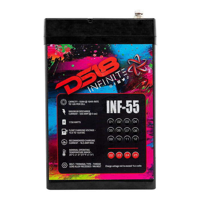 INFINITE 55 AH AGM Power Cell 12 Volt Battery