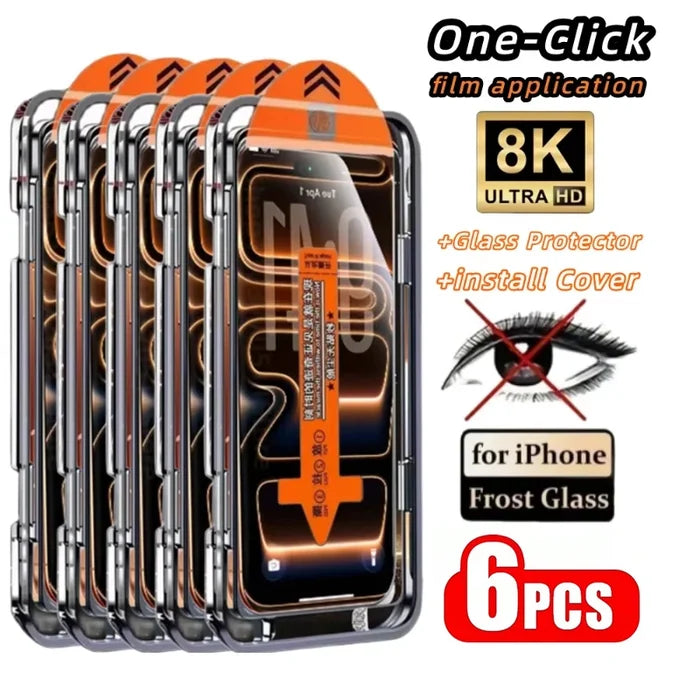 iPhone 3-6PCS Anti Spy/ Privacy Screen Protectors one click