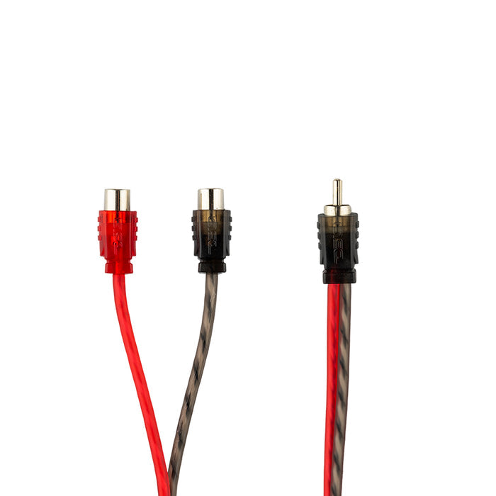 Level 1 RCA 100% Copper OFC Y Connector – 1 Male / 2 Female - 10-Pack