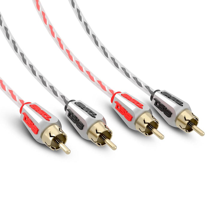 DS18 HQRCA-12FT Dual Twist RCA Cable - 12 Ft Long. These cables carry your music signal to your amplifiers