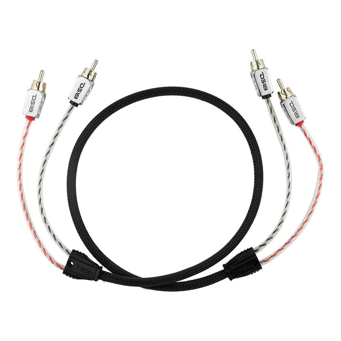 DS18 HQRCA-3FT Dual Twist RCA Cable - 3 Ft Long