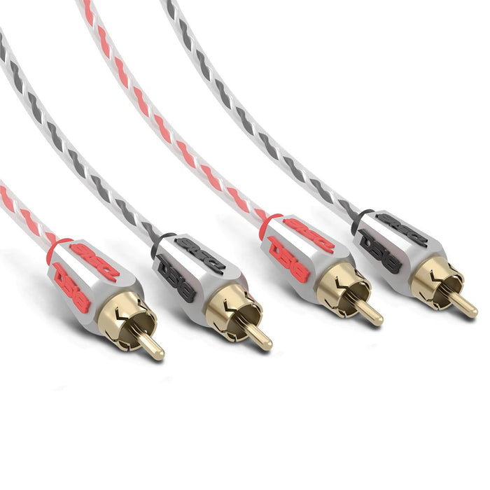 DS18 HQRCA-3FT Dual Twist RCA Cable - 3 Ft Long