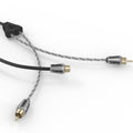DS18 HQRCA2F1M 1 Male to 2 Female Dual Twist RCA