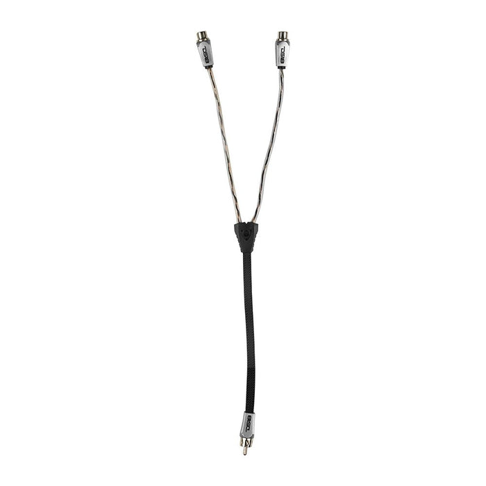 DS18 HQRCA2F1M 1 Male to 2 Female Dual Twist RCA