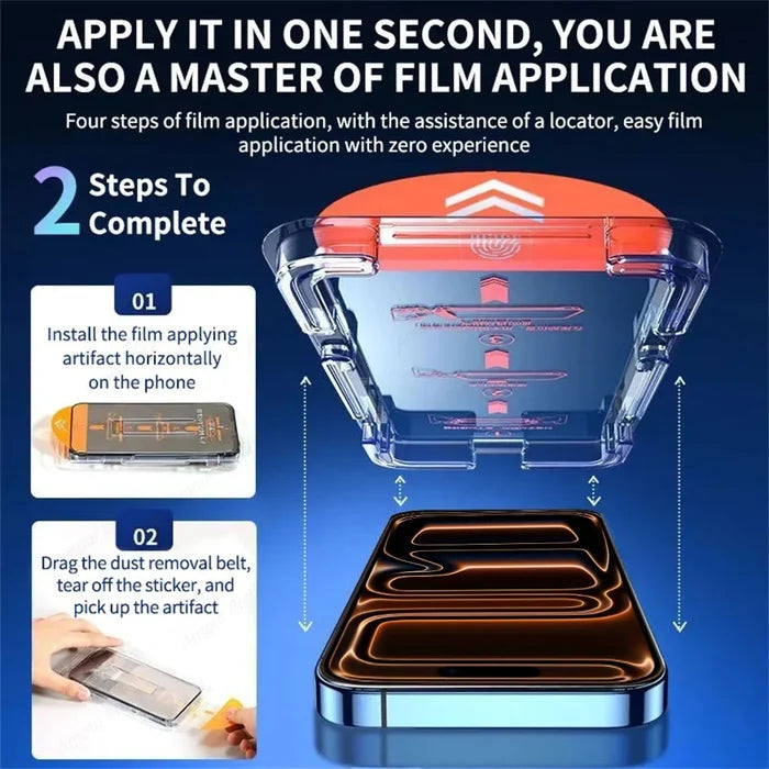 Motorola Edge 3Pcs Screen Protector one click install