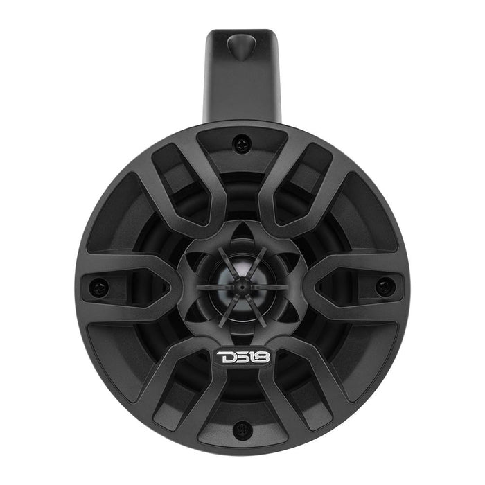DS18 HYDRO 4" Marine Towers 150 Watts Black (Pair) boat tower speakers bar. loudest marine speakers. Compatible with golf cart audio, golf cart audio systems, golf cart audio system, golf cart audio options, best golf cart audio system, golf cart audio console.