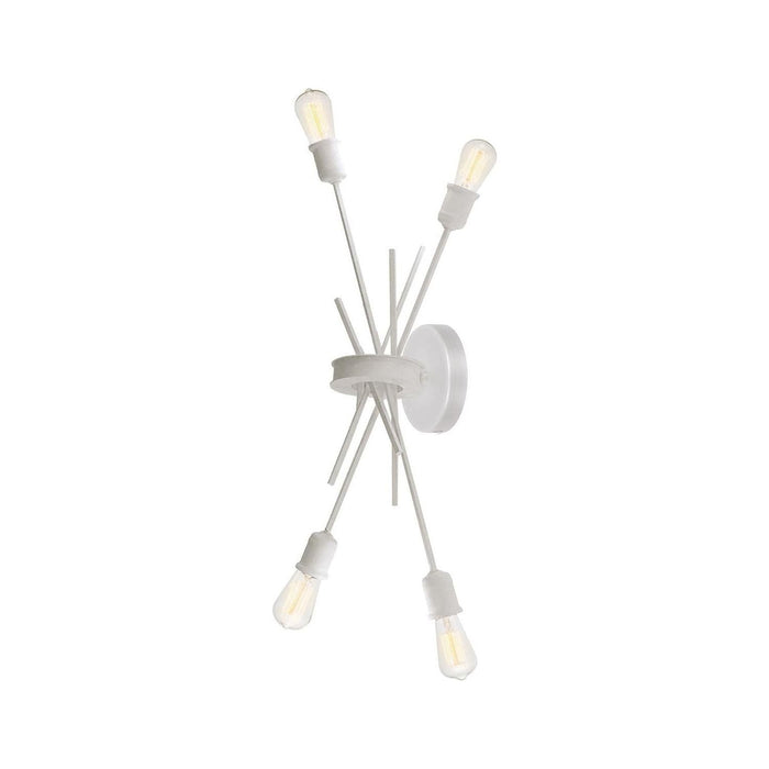 White wall sconce, by Dainolite, for hallway or living room