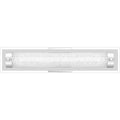 Polished chrome vanity light, by Quoizel, for bathroom