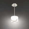 Brushed nickel pendant light, by WAC, for kitchen island or dining