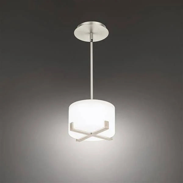 Brushed nickel pendant light, by WAC, for kitchen island or dining