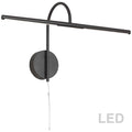 LED black vanity light, by Dainolite, for bathroom