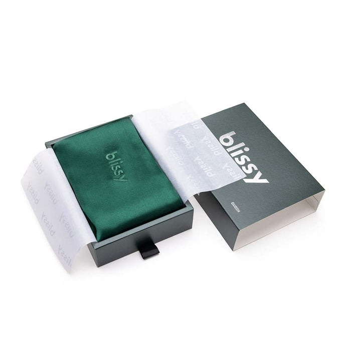 Blissy Mulberry Silk Pillowcase – Emerald King