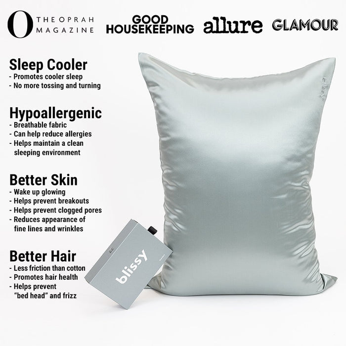 Matcha Mulberry Silk Pillowcase – Blissy King