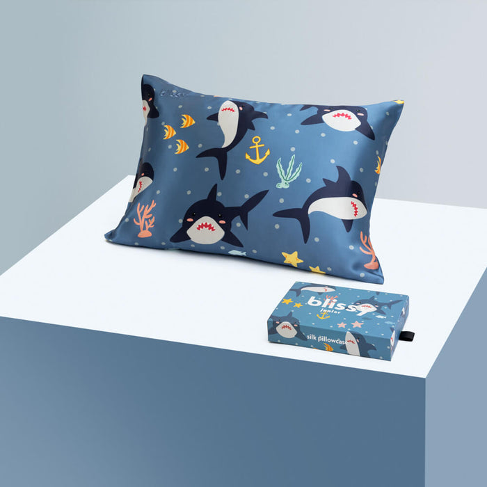 Blissy Shark Pillowcase – 22 Momme Mulberry Silk, 100% Silk