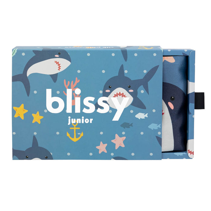 Shark Pillowcase Close-Up – Blissy 22 Momme Silk