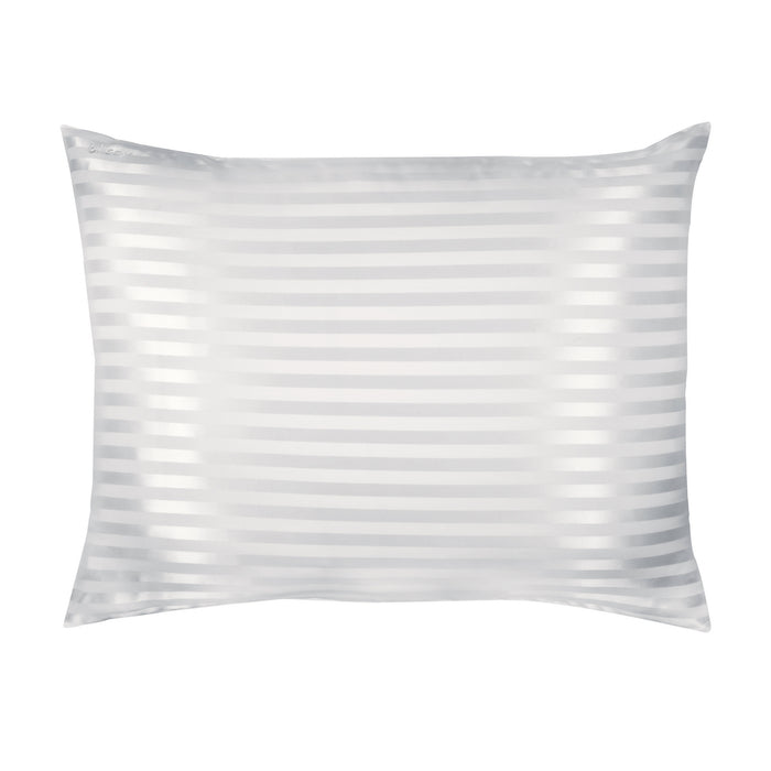 Blissy Mulberry Silk Pillowcase – White Striped King