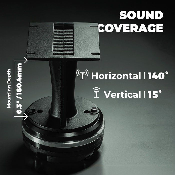 PRO-DK 1" Compression Driver with 3.5" x 4.4" Wave Guide Horn | 360W Peak 8-Ohm, Neodymium Magnet