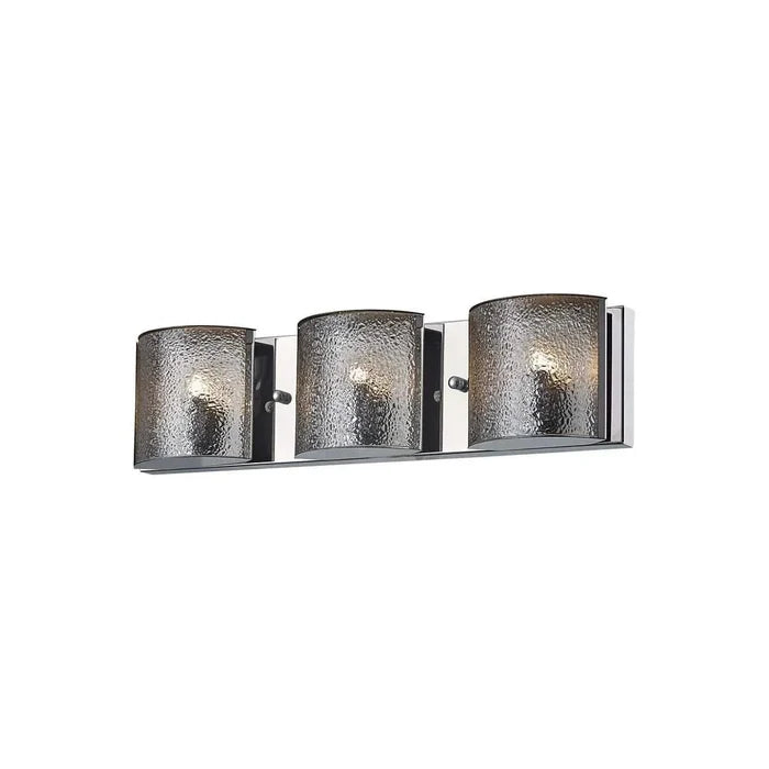 Chrome finish vanity light, by Maple, for bathroom