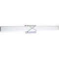 Chrome with milk white glass bath bar, by Maple, for bathroom