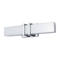Chrome with milk white glass bath bar, by Maple, for bathroom