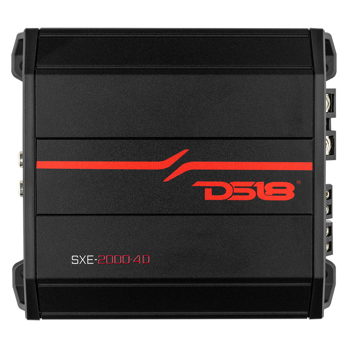 SXE Class D 4-Channel Amplifier 4 x 100 Watts RMS @ 4-Ohm 2000 Watts