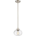Brushed nickel pendant light, by Quoizel, for kitchen island or dining