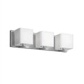 Polished chrome vanity light, by Dainolite, for bathroom