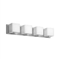 Polished chrome vanity light, by Dainolite, for bathroom