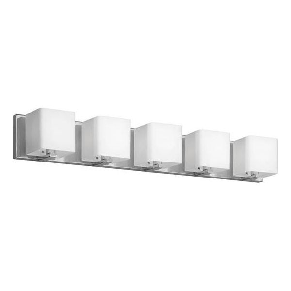 Polished chrome vanity light, by Dainolite, for bathroom
